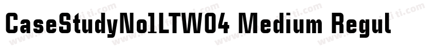 CaseStudyNo1LTW04 Medium Regular字体转换